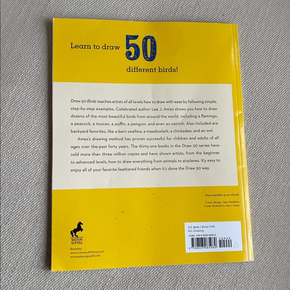 Draw 50 Birds | Lee J. Ames | Step-by-Step Drawing Guide | Softcover - Picture 5 of 8